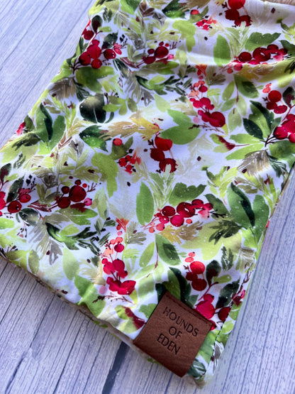 Winter Spruce & Berries Dog Snood