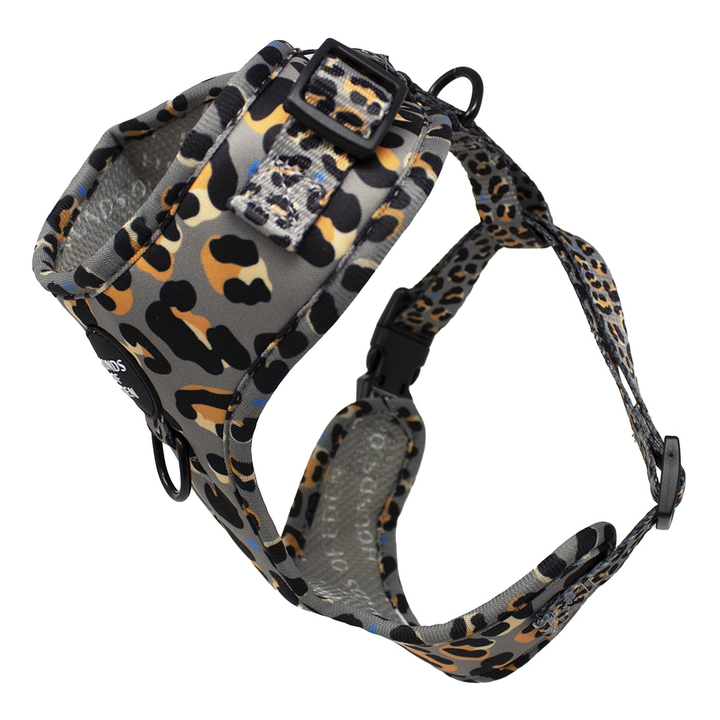 'Steel Leopard' - Khaki/Grey Dog Harness