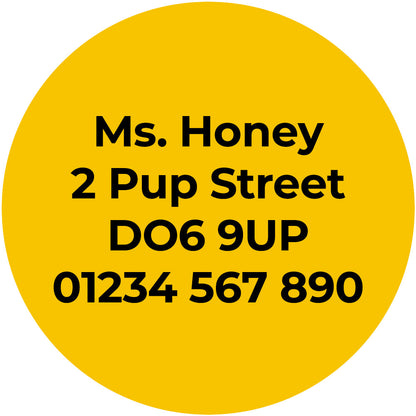 'Honey' - matching Pet Tag