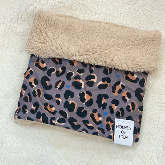 Steel Leopard Dog Snood