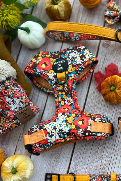 Retro Bloom Dog Harness (XXS & XS)