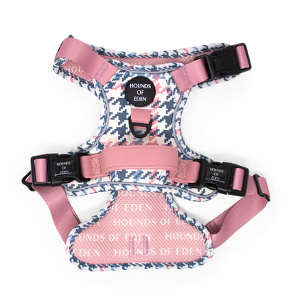 Pink Houndstooth Dog Supaw Strong Lite™ Harness (XS-XL)