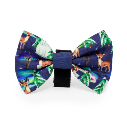 Polar Lights - Navy Polar Bear Design Dog Bow Tie