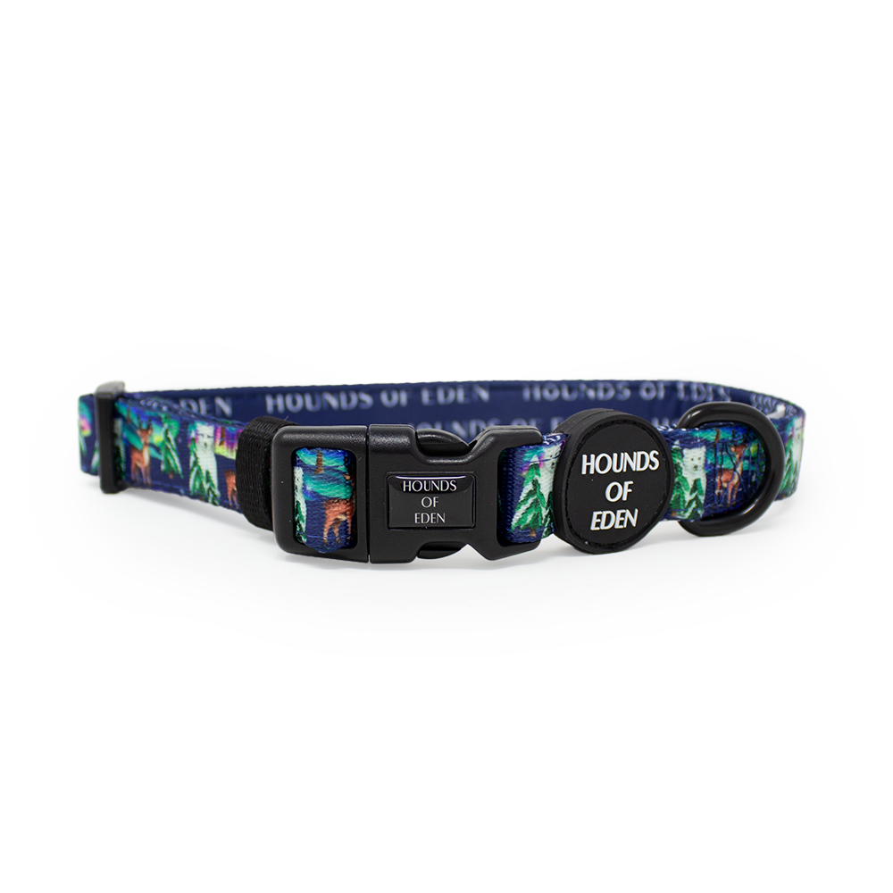 Polar Lights - Navy Polar Bear Design Dog Harness