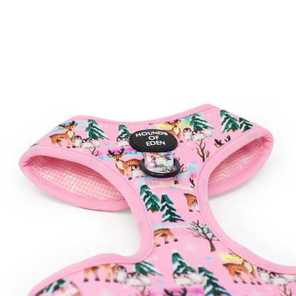 Aurora Nights - Pink Penguin Design Dog Harness