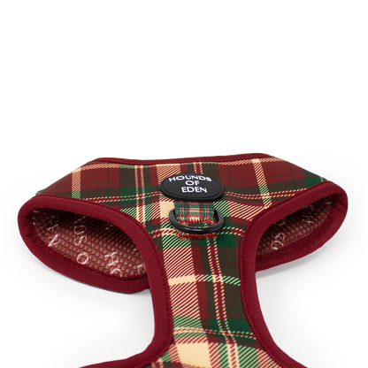 Tartan Me Up - Red & Cream Tartan Design Dog Harness