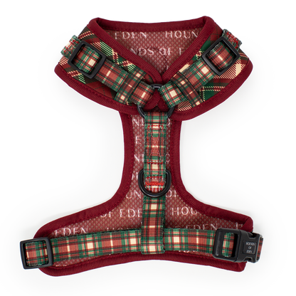 Tartan Me Up - Red & Cream Tartan Design Dog Harness