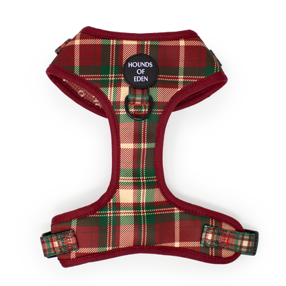 Tartan Me Up - Red & Cream Tartan Design Dog Harness