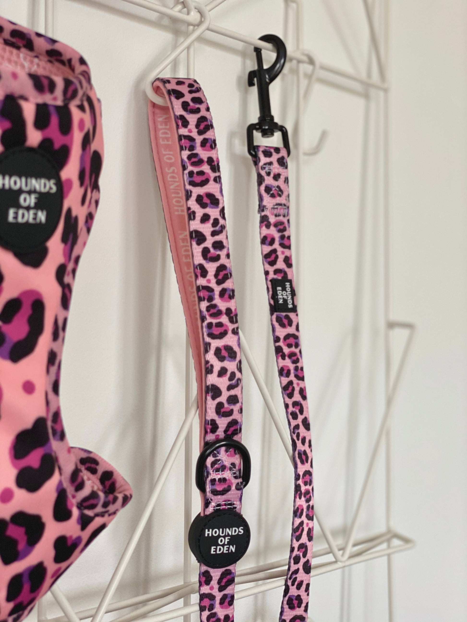 'Blushing Leopard' - Pink Dog Collar