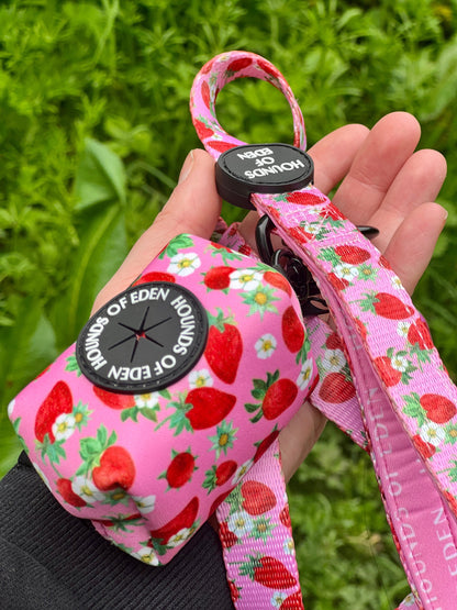 Strawberry Patch Design Dog Bow Tie