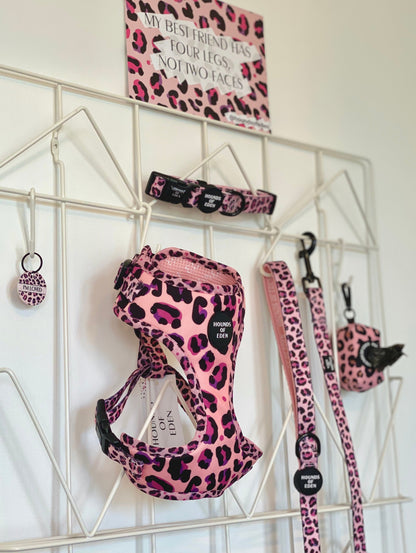 'Blushing Leopard' - Pink Dog Harness