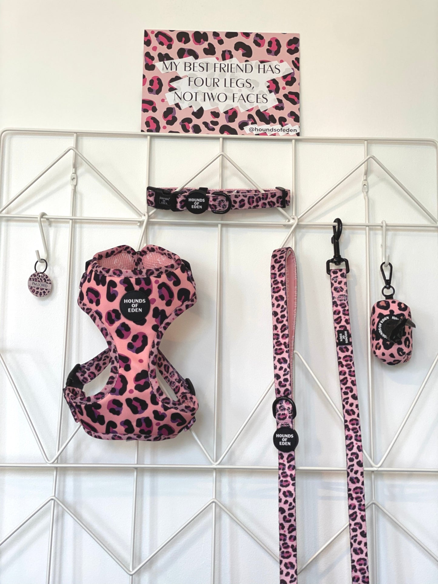 'Blushing Leopard' - Pink Dog Lead