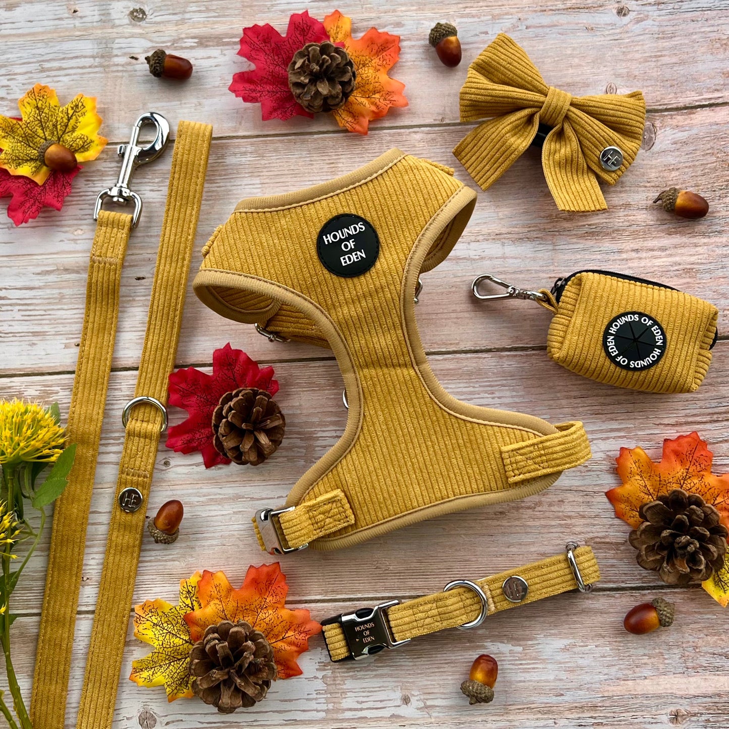 Mustard Yellow Corduroy Harness