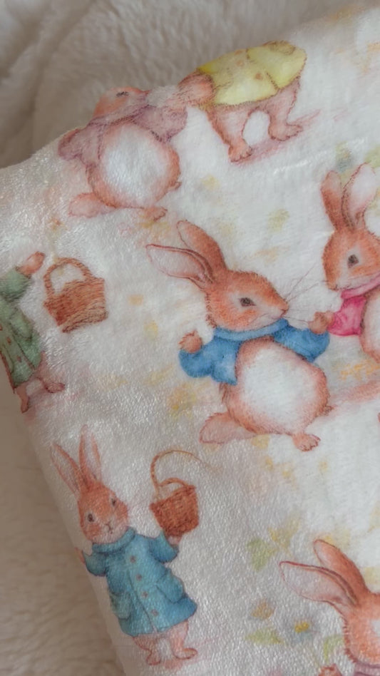 Bunny Tales Design Dog Snuggle Blanket